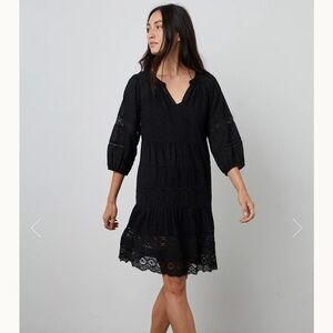 Velvet By Graham & Spencer Dorothy Lace Boho Cotton Dress, Women’s Size Small